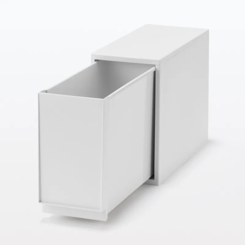 Cajón de polipropileno blanco gris - Alto