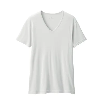 Kaos V-Neck Katun Menyerap Keringat Pria