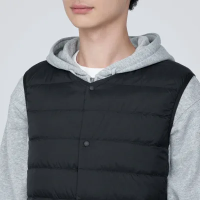 Doudoune homme légère sans col