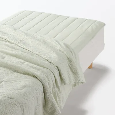 Cotton Seersucker Quilted Pad - Double