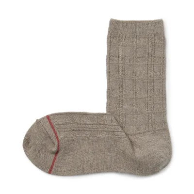 Warm Pile Cotton Patterned Stitch Socks