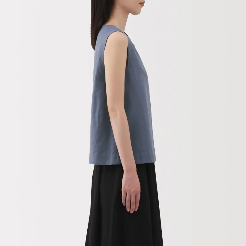 Women's Hemp Cotton Sleeveless Blouse